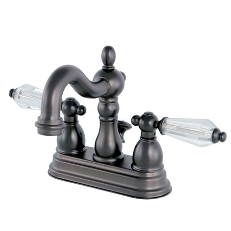 Kingston Brass KS1605WLL 4" Centerset Bathroom Faucet, Oil Rubbed Bronze KS1605WLL